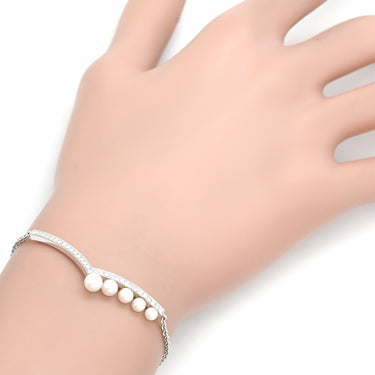 ショーメ CHAUMET ジョゼフィーヌ エグレット パールホワイト×ホワイトゴールド K18WG ダイヤモンド パール ブレスレット JOSEPHINE ダイヤモンド 5Pパール