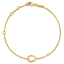 ブシュロン BOUCHERON セルパンボエム ブレスレット エクストラスモール JBT00808 パールホワイトXイエローゴールド K18YG ダイヤモンド マザーオブパール ブレスレット 白 シェル 1Pダイヤ XS