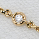 ブシュロン BOUCHERON セルパンボエム ブレスレット エクストラスモール JBT00808 パールホワイトXイエローゴールド K18YG ダイヤモンド マザーオブパール ブレスレット 白 シェル 1Pダイヤ XS