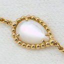 ブシュロン BOUCHERON セルパンボエム ブレスレット エクストラスモール JBT00808 パールホワイトXイエローゴールド K18YG ダイヤモンド マザーオブパール ブレスレット 白 シェル 1Pダイヤ XS