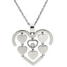 ショパール CHOPARD ハッピーアモーレ ホワイトゴールド K18WG ダイヤモンド ネックレス K18 18K WG ダイヤモンド 1P 1粒 ハート スウィング