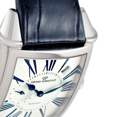 腕時計 ジラールペルゴ GIRARD PERREGAUX ヴィンテージ 1945 ジャパンブルー 25835-11-1901-BB4A 自動巻き メンズ OH済 スモセコ 日本限定