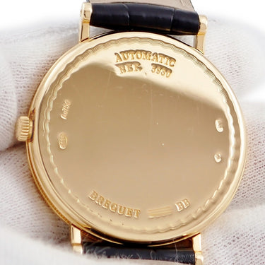 腕時計 ブレゲ BREGUET クラシック ツインバレル 5930BA/12/986 自動巻き メンズ OH済 K18YG無垢 デイト コインエッジ