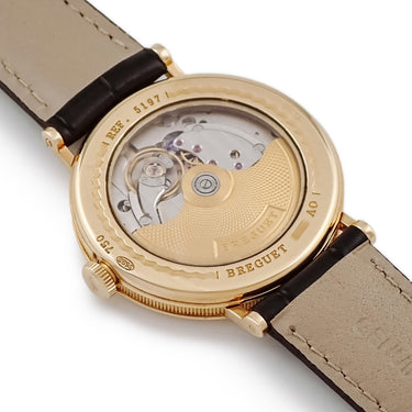 腕時計 ブレゲ BREGUET クラシック シリシオン 5197BA/15/986 自動巻き メンズ OH済 K18YG無垢 ローマン ブレゲ針 コインエッジ