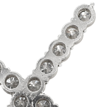 ノンブランド NON BRAND ダイヤモンド 2.06ct クロスペンダント プラチナシルバー Pt900 ダイヤモンド Pt850(チェーン) ネックレス 十字架 CROSS 11石 11P 11粒 ラウンドブリリアント