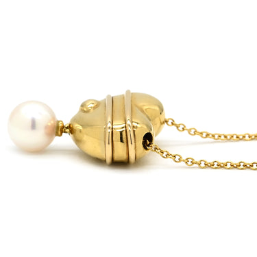 ティファニー Tiffany & Co ハート&アロー パールホワイト×イエローゴールド K18YG ネックレス T＆Co. 18K 750 YG