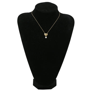 ティファニー Tiffany & Co ハート&アロー パールホワイト×イエローゴールド K18YG ネックレス T＆Co. 18K 750 YG