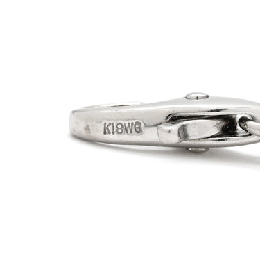 セリーヌ CELINE ダイヤ デザインペンダント ホワイトゴールド K18WG ダイヤモンド ネックレス 750 18K WG ドロップ 6石