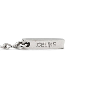 セリーヌ CELINE ダイヤ デザインペンダント ホワイトゴールド K18WG ダイヤモンド ネックレス 750 18K WG ドロップ 6石