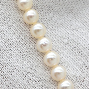 ミキモト MIKIMOTO パール パールホワイト×シルバー パール シルバー ネックレス MIKIMOTO 真珠 SV