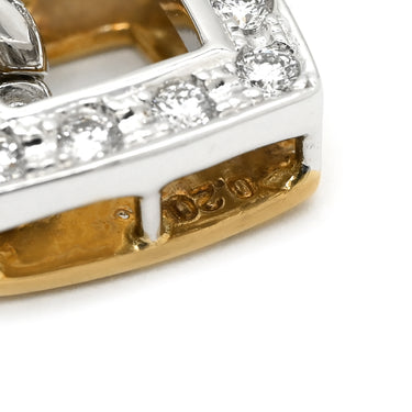 タサキ TASAKI パール ダイヤ グレー×ホワイトゴールド×イエローゴールド K18WG K18YG パール ダイヤモンド ネックレス 1粒 真珠 ドロップ スウィング リバーシブル