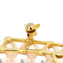 ミキモト MIKIMOTO パール デザインブローチ パールホワイト×イエローゴールド K18YG パール ブローチ 白 Au750 18K 18金 YG 真珠