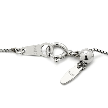 ノンブランド NON BRAND ダイヤモンド 1.010ct クロスペンダント プラチナシルバー Pt900 ダイヤモンド Pt850(チェーン) ネックレス 十字架 CROSS 11石 11P 11粒 ハート＆キューピッド