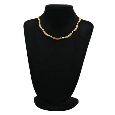 ミキモト MIKIMOTO K18 パール デザインネックレス パールホワイト×イエローゴールド パール K18YG ネックレス 真珠 18K 750 YG
