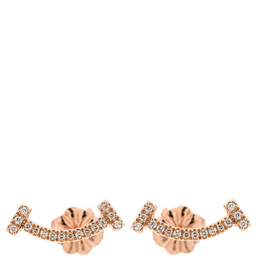 ティファニー Tiffany & Co Ｔスマイル ミニ ダイヤ 60150743 ローズゴールド K18PG ダイヤモンド ピアス ピンクゴールド T&Co. 750 18K RG PG