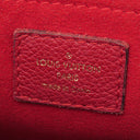ルイヴィトン LOUIS VUITTON サン プラシード M43713 スリーズ モノグラムキャンバス レザー ショルダーバッグ ゴールド金具 茶 赤 チェーンバッグ
