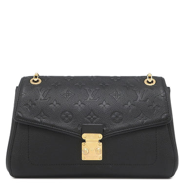 ルイヴィトン LOUIS VUITTON サンジェルマン PM M48931 ノワール モノグラムアンプラント ショルダーバッグ ゴールド金具 黒
