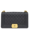 シャネル CHANEL ボーイシャネル25 A67086 ブラック キャビアスキン ショルダーバッグ ゴールド金具 黒 チェーンバッグ