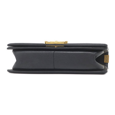 シャネル CHANEL ボーイシャネル25 A67086 ブラック キャビアスキン ショルダーバッグ ゴールド金具 黒 チェーンバッグ