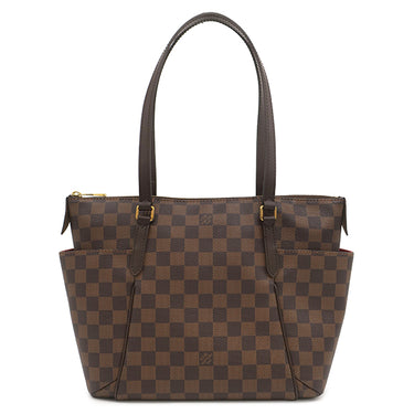 ルイヴィトン LOUIS VUITTON トータリーPM N41282 ダミエエベヌ ダミエキャンバス トートバッグ ゴールド金具 ショルダー 肩掛け 茶