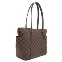 ルイヴィトン LOUIS VUITTON トータリーPM N41282 ダミエエベヌ ダミエキャンバス トートバッグ ゴールド金具 ショルダー 肩掛け 茶