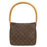 ルイヴィトン LOUIS VUITTON ルーピング MM M51146 モノグラム モノグラムキャンバス ハンドバッグ ゴールド金具 茶 ワンハンドル