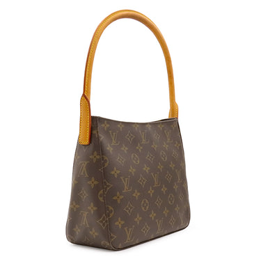 ルイヴィトン LOUIS VUITTON ルーピング MM M51146 モノグラム モノグラムキャンバス ハンドバッグ ゴールド金具 茶 ワンハンドル