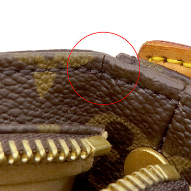 ルイヴィトン LOUIS VUITTON ルーピング MM M51146 モノグラム モノグラムキャンバス ハンドバッグ ゴールド金具 茶 ワンハンドル