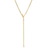 ジェイエスティナ J.ESTINA V字モチーフ ダイヤモンド イエローゴールド K14YG ダイヤモンド ネックレス J.ESTINA Au585 14K 1P 1石 1粒 スイング