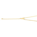ジェイエスティナ J.ESTINA V字モチーフ ダイヤモンド イエローゴールド K14YG ダイヤモンド ネックレス J.ESTINA Au585 14K 1P 1石 1粒 スイング