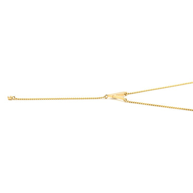 ジェイエスティナ J.ESTINA V字モチーフ ダイヤモンド イエローゴールド K14YG ダイヤモンド ネックレス J.ESTINA Au585 14K 1P 1石 1粒 スイング