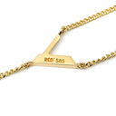 ジェイエスティナ J.ESTINA V字モチーフ ダイヤモンド イエローゴールド K14YG ダイヤモンド ネックレス J.ESTINA Au585 14K 1P 1石 1粒 スイング