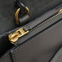 セリーヌ CELINE ベルトバッグ ナノ グレー レザー 2WAYバッグ ゴールド金具 ハンドバッグ ショルダーバッグ
