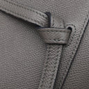 セリーヌ CELINE ベルトバッグ ナノ グレー レザー 2WAYバッグ ゴールド金具 ハンドバッグ ショルダーバッグ