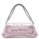 グッチ GUCCI ホースビット チェーン ミディアム 764255 ピンクオーロラ レザー ショルダーバッグ シルバー金具