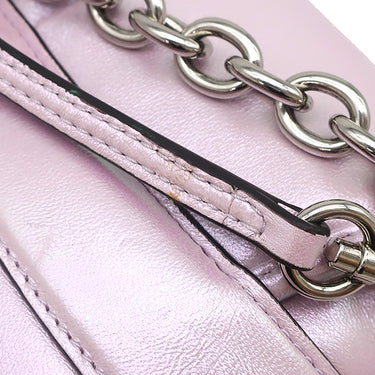 グッチ GUCCI ホースビット チェーン ミディアム 764255 ピンクオーロラ レザー ショルダーバッグ シルバー金具