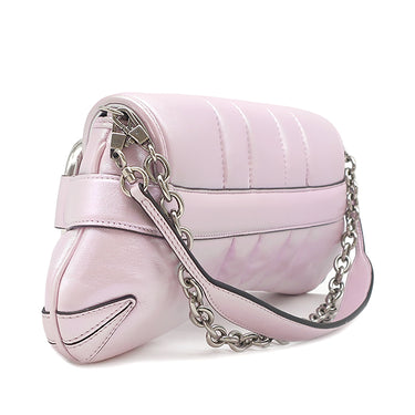 グッチ GUCCI ホースビット チェーン ミディアム 764255 ピンクオーロラ レザー ショルダーバッグ シルバー金具