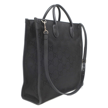 グッチ GUCCI グッチ オフザグリット トート 630355 ブラック ナイロン レザー 2WAYバッグ ヴィンテージ金具 黒 GG ショルダー GUCCI OFF THE GRID