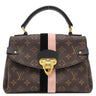 ルイヴィトン LOUIS VUITTON ジョルジュBB M53867 ノワール×ローズプードル モノグラムキャンバス 2WAYバッグ ゴールド金具 茶 黒 ピンク ライン ショルダー