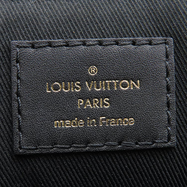 ルイヴィトン LOUIS VUITTON ジョルジュBB M53867 ノワール×ローズプードル モノグラムキャンバス 2WAYバッグ ゴールド金具 茶 黒 ピンク ライン ショルダー