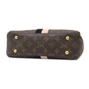 ルイヴィトン LOUIS VUITTON ジョルジュBB M53867 ノワール×ローズプードル モノグラムキャンバス 2WAYバッグ ゴールド金具 茶 黒 ピンク ライン ショルダー