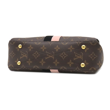 ルイヴィトン LOUIS VUITTON ジョルジュBB M53867 ノワール×ローズプードル モノグラムキャンバス 2WAYバッグ ゴールド金具 茶 黒 ピンク ライン ショルダー