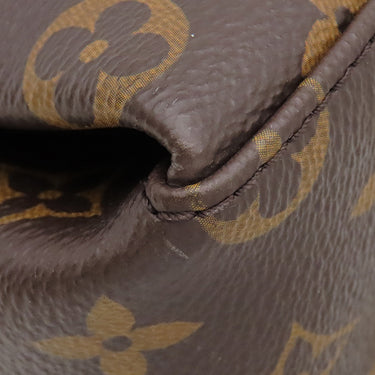 ルイヴィトン LOUIS VUITTON ジョルジュBB M53867 ノワール×ローズプードル モノグラムキャンバス 2WAYバッグ ゴールド金具 茶 黒 ピンク ライン ショルダー