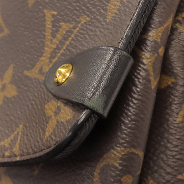 ルイヴィトン LOUIS VUITTON ジョルジュBB M53867 ノワール×ローズプードル モノグラムキャンバス 2WAYバッグ ゴールド金具 茶 黒 ピンク ライン ショルダー