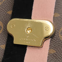 ルイヴィトン LOUIS VUITTON ジョルジュBB M53867 ノワール×ローズプードル モノグラムキャンバス 2WAYバッグ ゴールド金具 茶 黒 ピンク ライン ショルダー