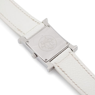 腕時計 エルメス HERMES Hウォッチ PM HH1.210 クオーツ レディース ブラック シェル アラビア スクエア H型