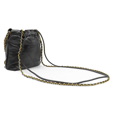 シャネル CHANEL CHANEL 22 ミニ ハンドバッグ AS3980B1905994305 ブラック カーフ シャイニー カーフスキン 2WAYバッグ ヴィンテージ金具