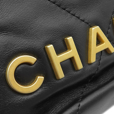シャネル CHANEL CHANEL 22 ミニ ハンドバッグ AS3980B1905994305 ブラック カーフ シャイニー カーフスキン 2WAYバッグ ヴィンテージ金具