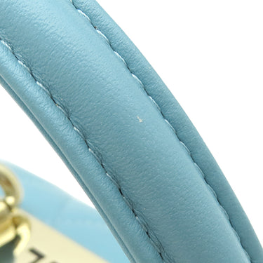 シャネル CHANEL トレンディCC ミニ トップハンドル AS4654 ライトブルー ラムスキン ショルダーバッグ ゴールド金具 水色 ココマーク