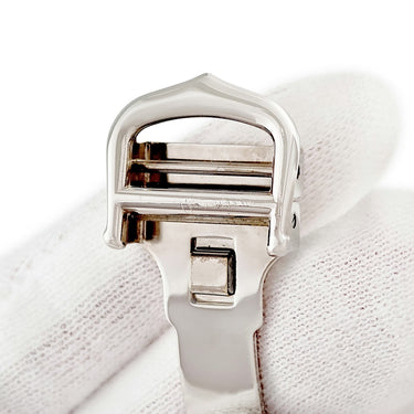 カルティエ Cartier 純正 Dバックル シルバー ステンレススチール 腕時計パーツ ディプロイメント クラスプ 14mm幅対応 ステンレス SS パーツ